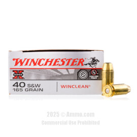 Image of Winchester 40 cal Ammo - 50 Rounds of 165 Grain BEB Ammunition