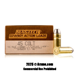 Image of Magtech 45 Long Colt Ammo - 50 Rounds of 200 Grain LFN Ammunition
