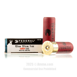 Image of Federal 12 ga Ammo - 5 Rounds of 1 oz. Sabot Slug Ammunition