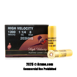 Image of Fiocchi 20 Gauge Ammo - 25 Rounds of 1-1/4 oz. #8 Shot (Lead) Ammunition