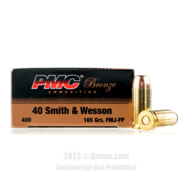 Image of Bulk 40 Cal Ammo - 900 Rounds of Bulk 165 Grain FMJ Ammunition from PMC