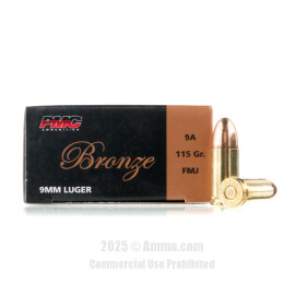 Image of Bulk 9mm Ammo - 900 Rounds of Bulk 115 Grain FMJ Ammunition from PMC