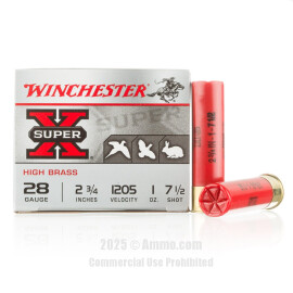 Image of Winchester Super-X 28 Gauge Ammo - 250 Rounds of 2-3/4" 1 oz. #7-1/2 Shot Ammunition