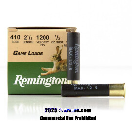 Image For 20 Rounds Of 1/2 oz. #6 Shot 410 Remington Ammunition