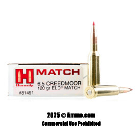 Image of Hornady 6.5 Creedmoor Ammo - 20 Rounds of 120 Grain ELD Match Ammunition