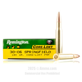 Image of Remington 30-06 Ammo - 20 Rounds of 180 Grain PSP Ammunition