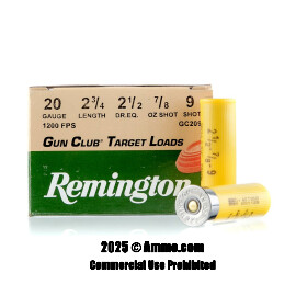 Image of Remington 20 ga Ammo - 250 Rounds of 7/8 oz. #9 Shot (Lead) Ammunition