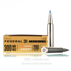 Image of Federal 300 Win Mag Ammo - 20 Rounds of 200 Grain Terminal Ascent Ammunition