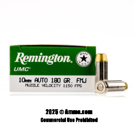 Image of Remington 10mm Ammo - 500 Rounds of 180 Grain MC Ammunition