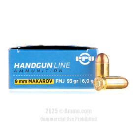 Image of Prvi Partizan 9mm Makarov Ammo - 1000 Rounds of 93 Grain FMJ Ammunition
