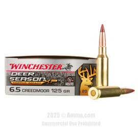 Image of Winchester Deer Season XP Copper Impact 6.5 Creedmoor Ammo - 20 Rounds of 125 Grain Extreme Point Ammunition