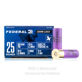 Image of Federal 16 Gauge Ammo - 250 Rounds of 1 oz. #7-1/2 Shot (Lead) Ammunition