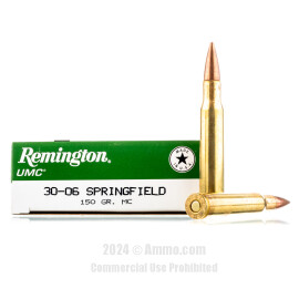 Image of Remington 30-06 Ammo - 20 Rounds of 150 Grain MC Ammunition