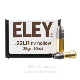 Image of Eley High Velocity 22 LR Ammo - 50 Rounds of 38 Grain HP Ammunition