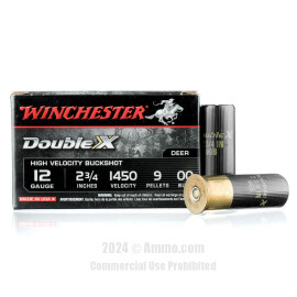 Image of Winchester Winchester Double-X 12 Gauge Ammo - 5 Rounds of #00 Buck Ammunition