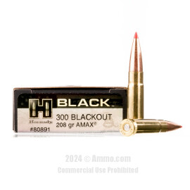 Image of Hornady 300 Blackout Ammo - 20 Rounds of 208 Grain A-MAX Match Ammunition