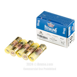 Image of Bulk 20 Gauge Ammo - 200 Rounds of Bulk 3/4 oz. Rifled Slug Ammunition from Sterling