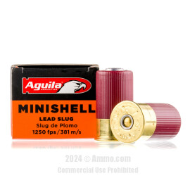Image of Aguila Minishell 12 Gauge Ammo - 20 Rounds of 7/8 oz. Slug Ammunition