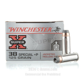 Image of Winchester Super-X 38 Special +P Ammo - 500 Rounds of 125 Grain SJHP Ammunition