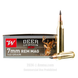 Image of Winchester Deer Season XP 7mm Rem Magnum Ammo - 20 Rounds of 140 Grain Polymer Tipped Ammunition