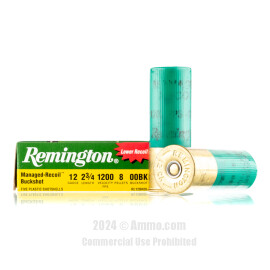 Image of Remington 12 ga Ammo - 100 Rounds of 00 Buck Ammunition