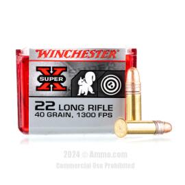 Winchester Super-X 22 LR Ammo - 100 Rounds of 40 Grain CPRN Ammunition