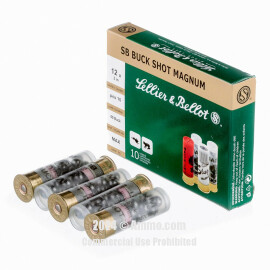 Image of Bulk 12 Gauge Ammo - 250 Rounds of Bulk 1-7/8 oz. #00 Buck Ammunition from Sellier and Bellot