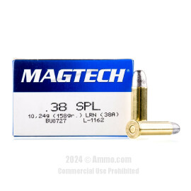 Image of Magtech 38 Special Ammo - 50 Rounds of 158 Grain LRN Ammunition