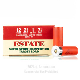 Image of Estate Super Sport Competition Target 12 Gauge Ammo - 250 Rounds of 1 oz. #7-1/2 Shot Ammunition