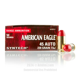 Image of Federal Syntech 45 ACP Ammo - 50 Rounds of 230 Grain Total Synthetic Jacket Ammunition