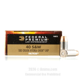 Image of Federal 40 cal Ammo - 1000 Rounds of 180 Grain JHP Ammunition