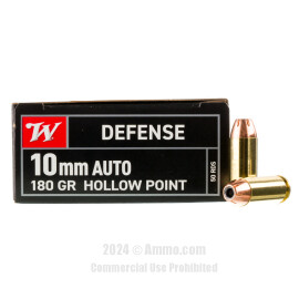 Image of Winchester W Defense 10mm Ammo - 500 Rounds of 180 Grain JHP Ammunition