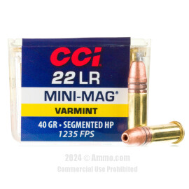 Image of CCI 22 LR Mini-Mag Ammo - 5000 Rounds of 40 Grain SHP Ammunition
