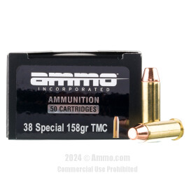 Image of Ammo Inc. 38 Special Ammo - 50 Rounds of 158 Grain TMJ Ammunition