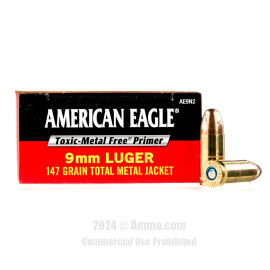 Image of Federal 9mm Ammo - 50 Rounds of 147 Grain TMJ Ammunition