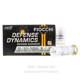 Image of Fiocchi 12 Gauge Ammo - 250 Rounds of #1 Buck Ammunition