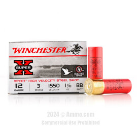 Image of Winchester Super-X 12 Gauge Ammo - 25 Rounds of 3” 1-1/8 oz. BB Steel Shot Ammunition
