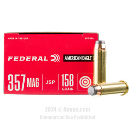 Image of Federal 357 Magnum Ammo - 1000 Rounds of 158 Grain JSP Ammunition