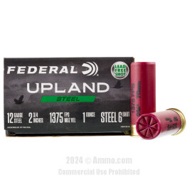 Image of Federal Upland Steel 12 Gauge Ammo - 250 Rounds of 1 oz. #6 Steel Shot Ammunition