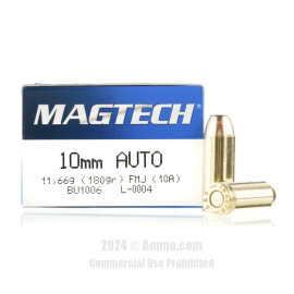 Image of Magtech 10mm Ammo - 50 Rounds of 180 Grain FMJ Ammunition