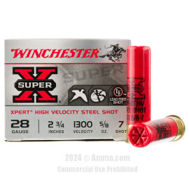 Image of Winchester Super-X 28 Gauge Ammo - 250 Rounds of 5/8 oz. #7 Shot Ammunition