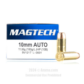 Image of Magtech 10mm Ammo - 50 Rounds of 180 Grain JHP Ammunition