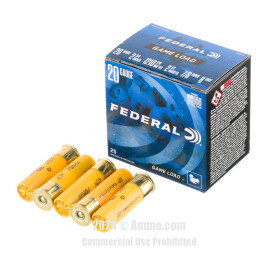 Image of Bulk 20 Gauge Ammo - 250 Rounds of Bulk 7/8 oz. #8 Shot Ammunition from Federal