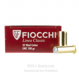 Image of Fiocchi 32 S&W Long Ammo - 50 Rounds of 100 Grain LWC Ammunition