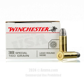 Image of Winchester 38 Special Ammo - 500 Rounds of 150 Grain LRN Ammunition