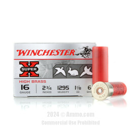 Image of Winchester Super-X 16 Gauge Ammo - 25 Rounds of 2-3/4" 1-1/8 oz. #6 Shot Ammunition