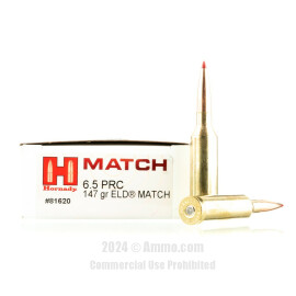 Image of Hornady 6.5 PRC Ammo - 20 Rounds of 147 Grain ELD Match Ammunition