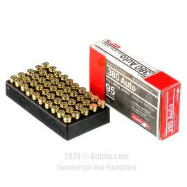 Image of Bulk 380 ACP Ammo - 1000 Rounds of Bulk 95 Grain FMJ Ammunition from Aguila