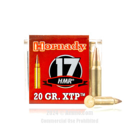 Image of Hornady 17 HMR Ammo - 50 Rounds of 20 Grain JHP Ammunition