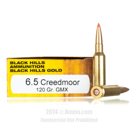 Image of Black Hills Ammunition Gold 6.5 Creedmoor Ammo - 20 Rounds of 120 Grain GMX Ammunition
